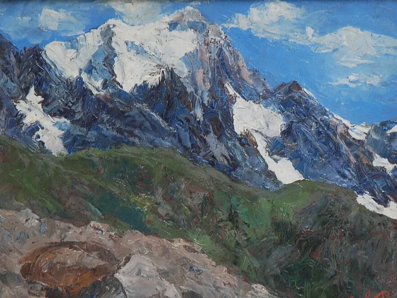1875-Carlo Bazzi - Pomeriggio in Val Veny
